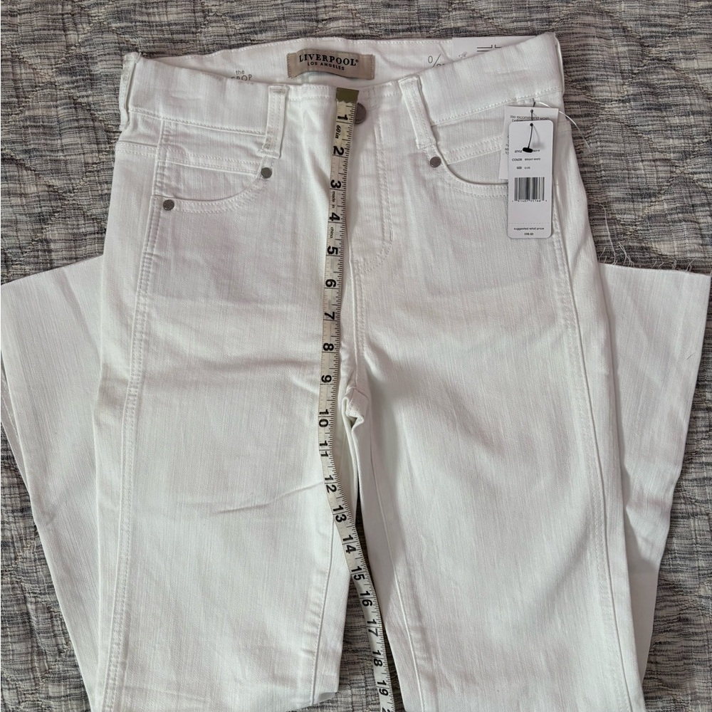 Liverpool The Crop Straight Leg Jeans Sz 0/25 | Liverpool The Crop White Jeans- - Picture 8 of 12